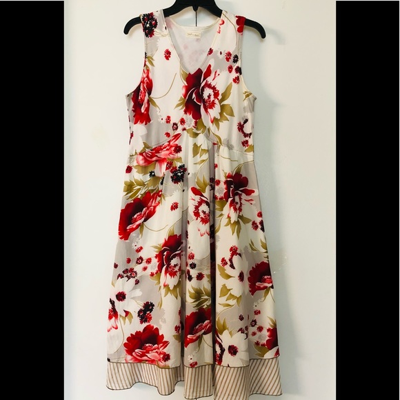 Anthropologie Neesh Cotton Flared Dress sz M Boho - Picture 12 of 12